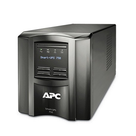 APC SmartUPS 750VA Tower UPS with LCD Display, Refurbished (SMT750)